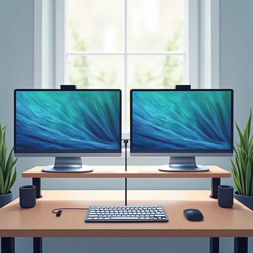 2 monitore an laptop